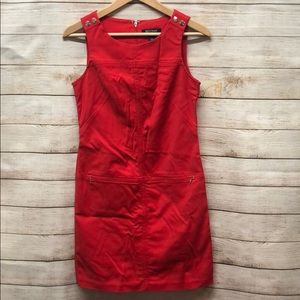 WHBM Red Shift Dress, Size 0